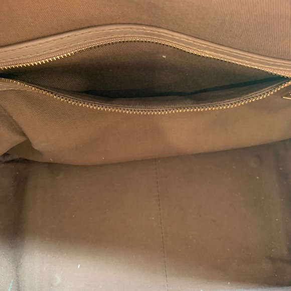 Ralph Lauren Metallic Antique Gold Handbag Tote - Picture 12 of 15